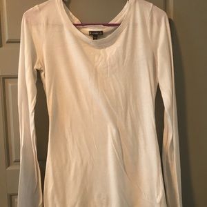 White plain long sleeve shirt. Express. Medium.